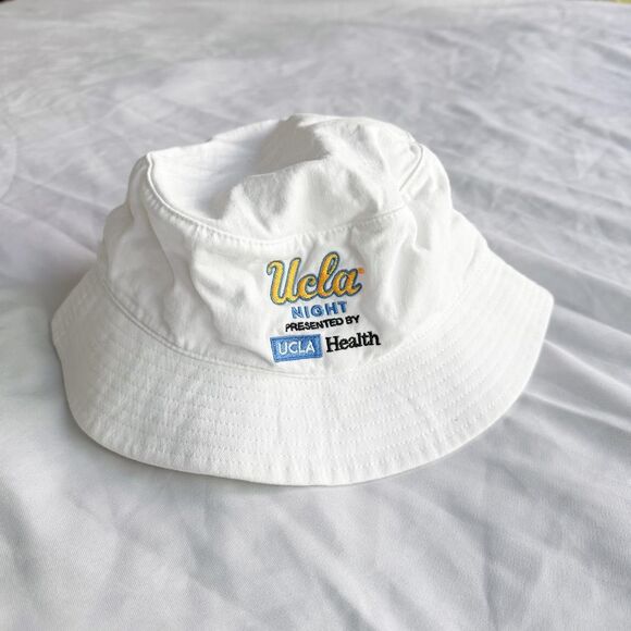 LA x UCLA Night White Bucket Hat Dodgers Los Angeles - Picture 2 of 5